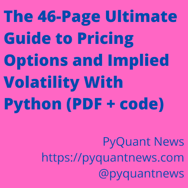 Python for algorithmic trading, market data analysis and quant finance